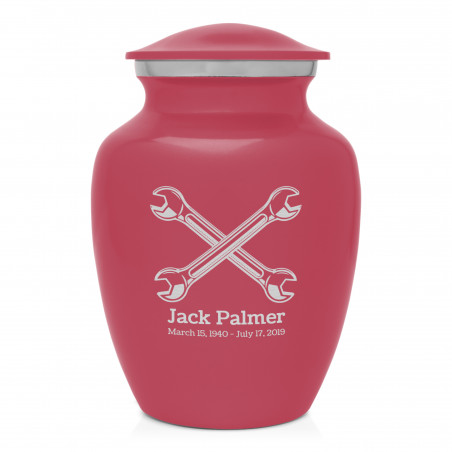 Mechanic Wrench Sharing Urn - Rose Pink
