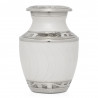Paw Print Pet Keepsake Urn - Radiant White