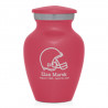 Football Helmet Keepsake Urn - Rose Pink