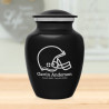 Football Helmet Sharing Urn - Jet Black