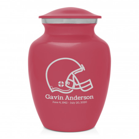 Football Helmet Sharing Urn - Rose Pink