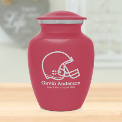 Football Helmet Sharing Urn - Rose Pink