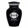 Football Keepsake Urn - Jet Black