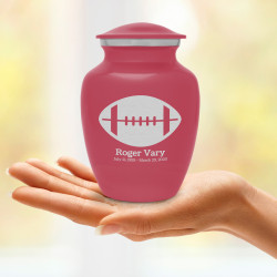 Football Sharing Urn - Rose Pink
