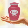 Football Sharing Urn - Rose Pink