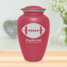 Football Cremation Urn - Rose Pink