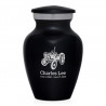 Classic Tractor Keepsake Urn - Jet Black