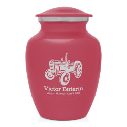Classic Tractor Sharing Urn - Rose Pink