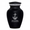 Anchor Keepsake Urn - Jet Black