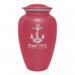 Anchor Cremation Urn - Rose Pink