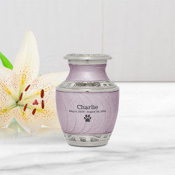 Paw Print Pet Keepsake Urn - Regal Purple