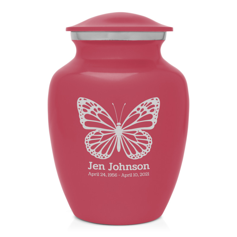 Butterfly Sharing Urn - Rose Pink