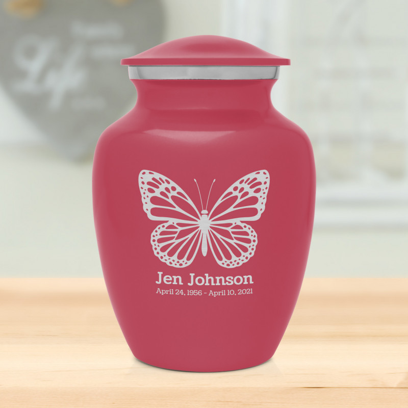 Butterfly Sharing Urn - Rose Pink