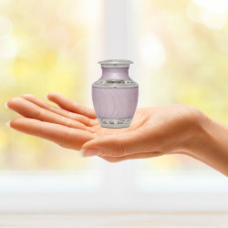 Music Note Keepsake Urn - Regal Purple