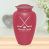 Hockey Sticks Cremation Urn - Rose Pink