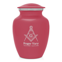 Masonic Sharing Urn - Rose Pink