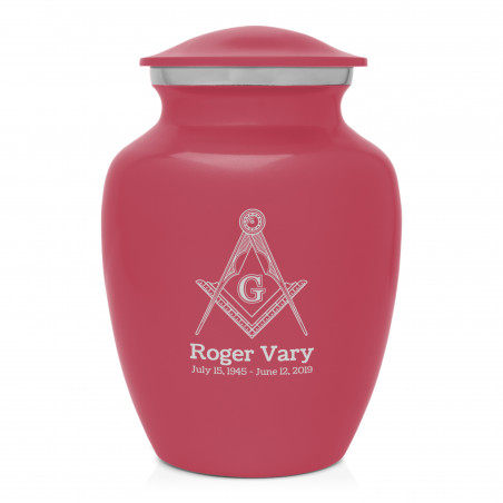Masonic Sharing Urn - Rose Pink