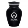 Peace Keepsake Urn - Jet Black