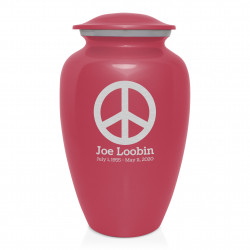 Peace Cremation Urn - Rose Pink
