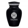 Firefighter Keepsake Urn - Jet Black
