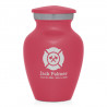 Firefighter Keepsake Urn - Rose Pink