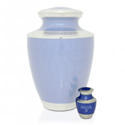 Music Note Keepsake Urn - Royal Blue
