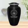Army Cremation Urn - Jet Black