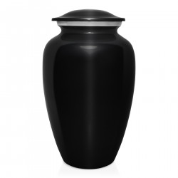 Navy Cremation Urn - Jet Black