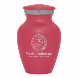 Marine Corps Keepsake Urn - Rose Pink