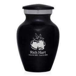 Beer Keepsake Urn - Jet Black