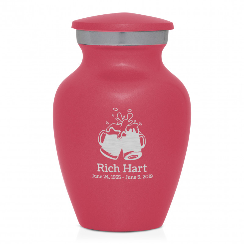 Beer Keepsake Urn - Rose Pink