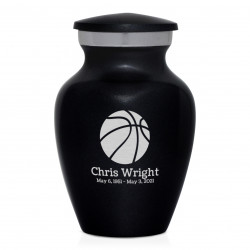 Basketball Keepsake Urn - Jet Black