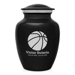 Basketball Sharing Urn - Jet Black