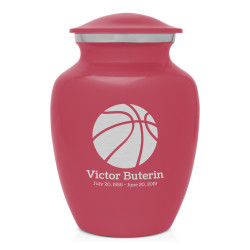 Basketball Sharing Urn - Rose Pink