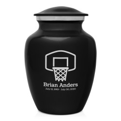 Basketball Hoop Sharing Urn - Jet Black