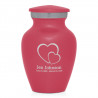 Loving Hearts Keepsake Urn - Rose Pink