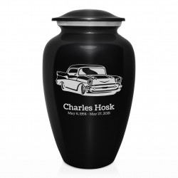 Classic Car Cremation Urn - Jet Black