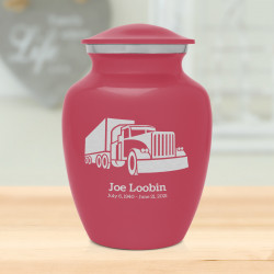Semi Truck Sharing Urn - Rose Pink