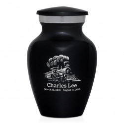 Train Keepsake Urn - Jet Black