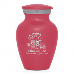 Train Keepsake Urn - Rose Pink