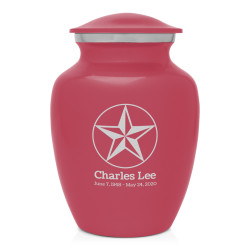 Texas Star Sharing Urn - Rose Pink