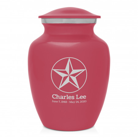Texas Star Sharing Urn - Rose Pink