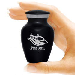 Cruise Ship Keepsake Urn - Jet Black