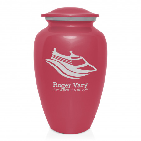 Cruise Ship Cremation Urn - Rose Pink