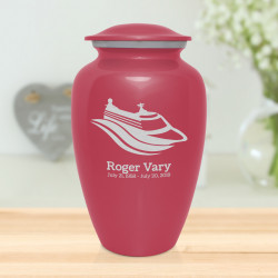 Cruise Ship Cremation Urn - Rose Pink