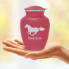 Horse Sharing Urn - Rose Pink