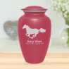 Horse Cremation Urn - Rose Pink