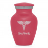 Caduceus Keepsake Urn - Rose Pink