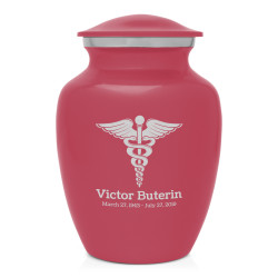 Caduceus Sharing Urn - Rose Pink