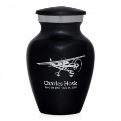 Airplane Keepsake Urn - Jet Black